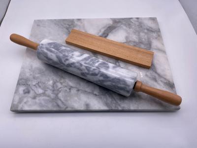 China Cutomized Logo Granite Stone Rolling Pin Polished Smooth for sale