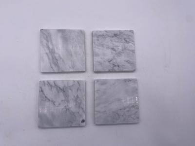 China Eco Friendly Insulated  Plain Stone Coasters Natural Marble Moisture Resistant for sale