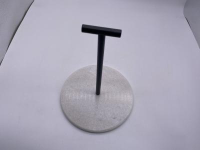 China El tenedor de mármol natural de la toalla de papel de la piedra de H29cm pulió el acabado en venta