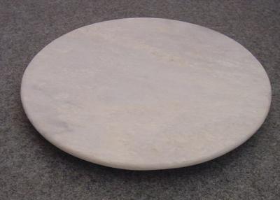 China 12 Inch Marble Lazy Susan , White Lazy Susan 4.5cm Height Matt Surface for sale