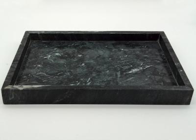 China Anti Mositure Real Marble Look Tray Black Color For Restaurant / Bar for sale