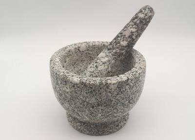 China Mortero y maja de piedra natural, mortero del granito de la hierba y maja sólidos en venta