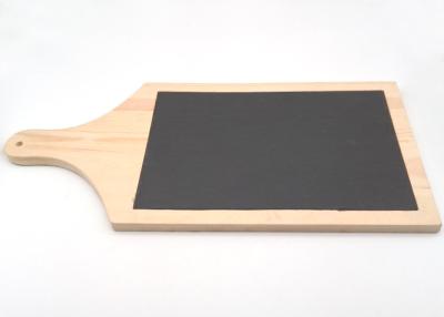 China Wooden Stone Placemats , Slate Cheese Plate Set Natural Color Durable for sale