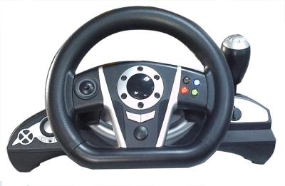 China 2.4G RF Wireless Racing Video Game Steering Wheel With Receiver / F1 Gear Shift for sale