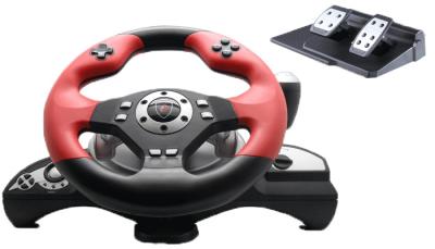 China Volante y pedales atados con alambre del juego de la vibración para la PC/la X-entrada en venta