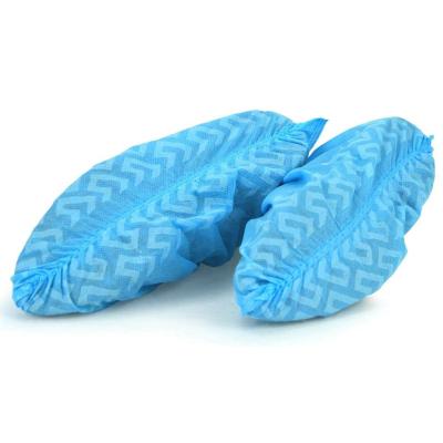 China Large Non Woven Durable Blue One Size Fits ALL Up To XL Mens Premium 13 Non Slip Disposable Shoe Boot Booties Cover Support One Size Fit All for sale