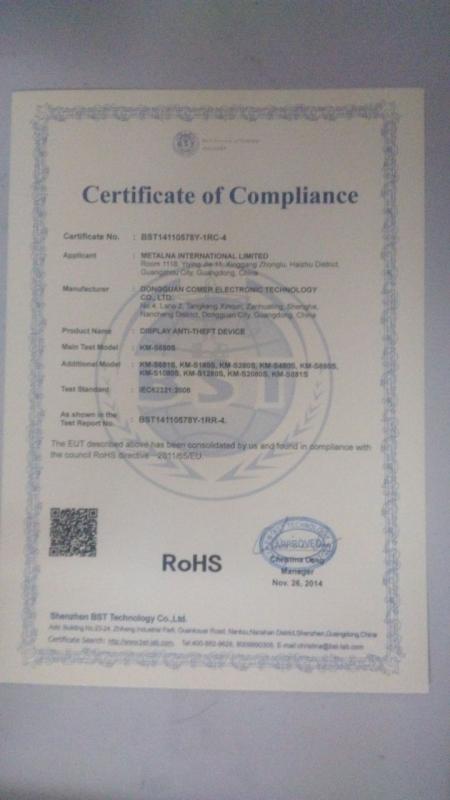 ROHS - Dongguan Comer Electronic Technology Co., Ltd.