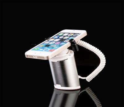 China COMER alarm security handphone charger stand for mobile phone retail stores with alarm sensor and charging cables for sale