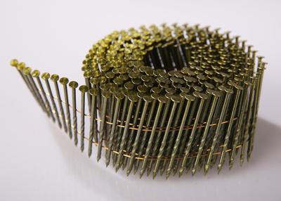 中国 15度は溶接コイルを釘付けする2.5x57mm円形のヘッド明るいねじすねの釘をワイヤーで縛る 販売のため