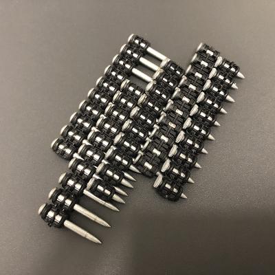 China 3.0x16mm Galvanised Collated Nails Step Shank DN Head Nail Pins For Concrete for sale