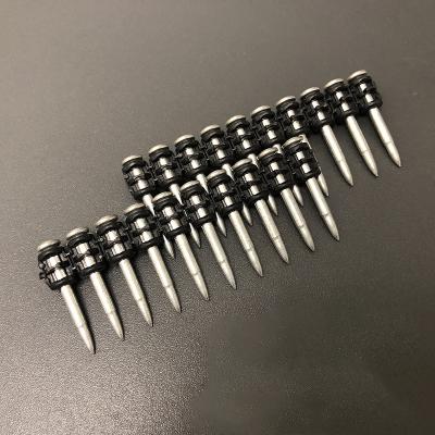 China 3.0x19mm Plastic Collated Concrete Nails Ballistic Point Galvanized For BX3 Battery Gun for sale