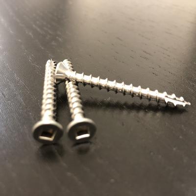 China 10G X 45mm Wood Deck Screws #2 Square Drive Type 17 304 Stainless Steel Timber Screws for sale