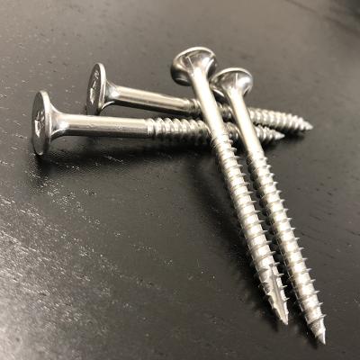 China G304 14g Batten Screws 75mm Type 17 Stainless Steel Screws Bugle Head With Ribs for sale
