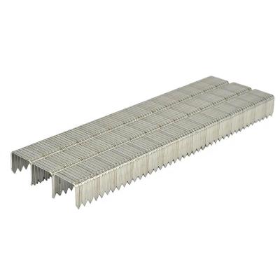 China 3/8 In. Galvanized Steel Staples Divergent Point 20 Gauge Crown Staples T50 For Roofing for sale