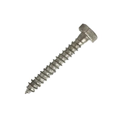 China Hex Head Lag Hot Dipped Galvanized Screws 3/4″ Coarse Thread Gimlet Tip For Wood for sale