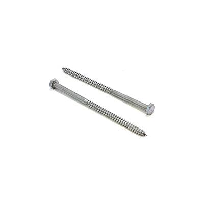 China 18-8 304 Stainless Steel Hex Head Screw Metal 1/4  X 6inch Coarse Threads for sale
