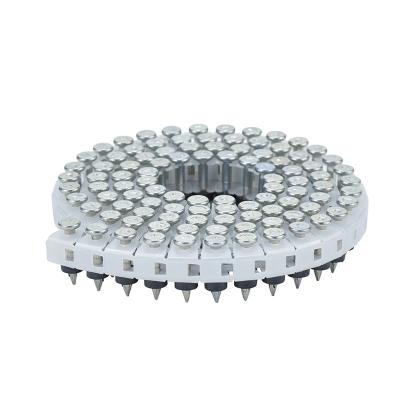 China HN25C Hardened Stainless Steel Collated Nails With Dome Head for sale