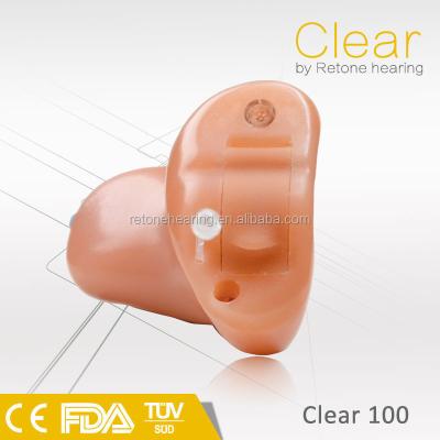 China Beige Invisible Hearing Aids For Pensioners CE Mini Rechargeable Digital Hearing Device for sale