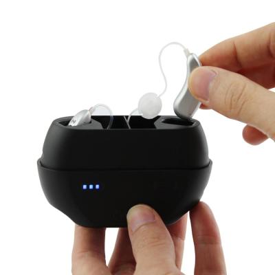 China Black Grey Digital Hearing Aids OEM Sound Amplifier For Hearing Impaired for sale