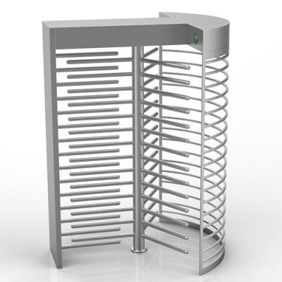 China Pedestrian Full Height Double Turnstile Door Gate 500mm Length Stainless Steel for sale