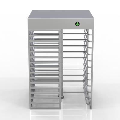 China Single Lane Stainless Steel Turnstile SUS304 Full Height Gate System for sale