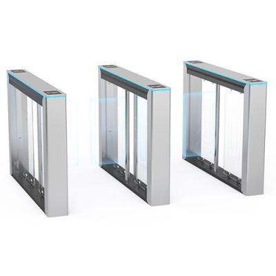 China Toughened Glass Swing Turnstile Gate IP54 Security For Outdoor And Indoor for sale