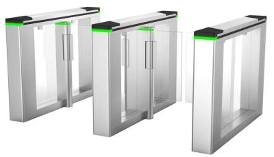 China Silver Customized Waist High Turnstile Anti Reverse Employee Entrance System for sale