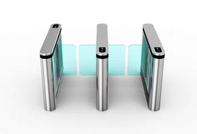 China Silver Pedestrian Barrier Gate IC Card Access Control Turnstile for sale