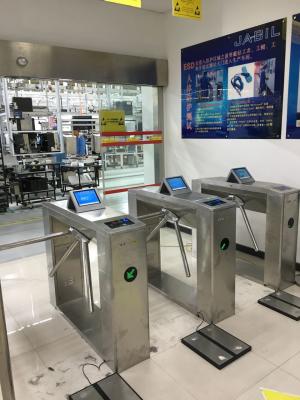 China Puerta de seguridad de acero inoxidable con lector de tarjetas en venta