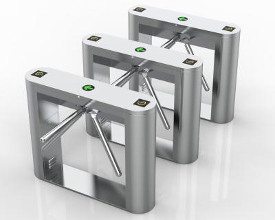 China Waist High Tripod Turnstile Access Control System Semi Automatic 60kg Capacity for sale
