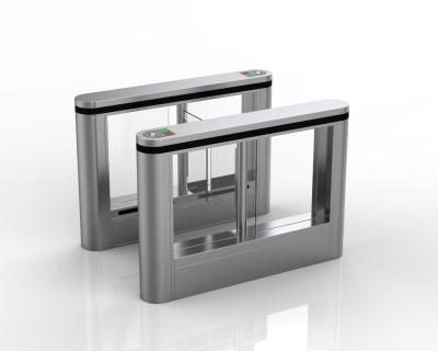 China Secure Glass Security Turnstiles , Fast Access RFID Turnstile Gate With Card Reader for sale