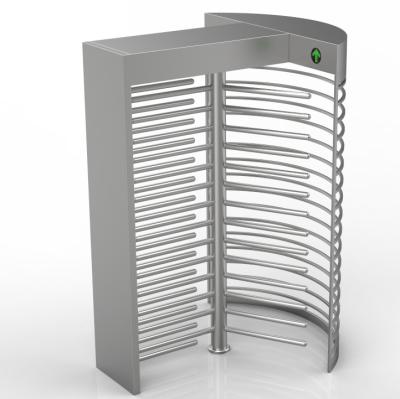 China Security Mechanism Full Height Turnstile 550mm Passage 150KG Weight RS232 Interface en venta