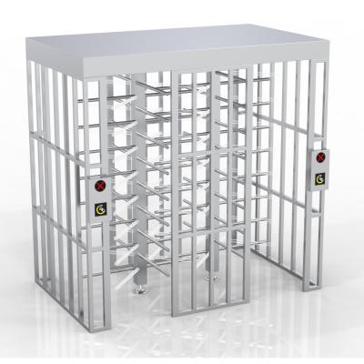 China Security Stainless Steel Full Height Turnstile RS232 Interface 70W Power Consumption Te koop