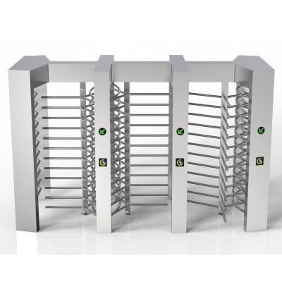 China IP54 Stainless Steel 304 Full Height Turnstile 550mm Passage 70W Power Consumption for sale