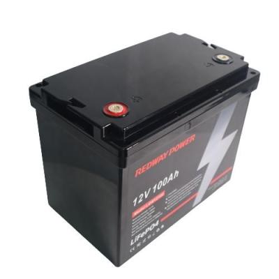 China Deep Cycle 12v Lifepo4 Battery 100Ah Rechargeable 12v Lithium Ion Solar Battery for sale