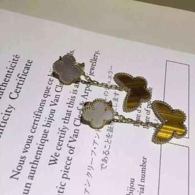 China Factory Custom Van Cleef & Arpels 18K Yellow Gold Earring Clap Butterfly Drop VCARD79800 for sale