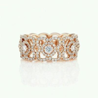 China  Diamond Ring 18K Yellow Gold Lotus Design Ring with VVS Diamonds J1FK02Z00W for sale