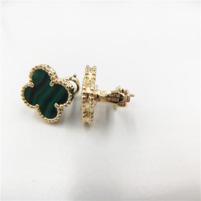 China Van Cleef & Arpels Vintage Alhambra earrings in 18K yellow gold from china jewelry factory for sale