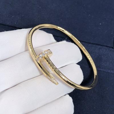 China Elegant Car Tier 18k GoldJuste Un Clou Bracelet  Natural Diamonds Real Gold Real Diamonds for sale
