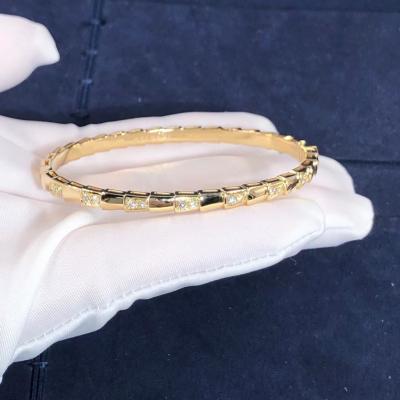 China Elegant i 18k Gold Serpenti Viper Bracelet  Natural Diamonds Real Gold Real Diamonds for sale