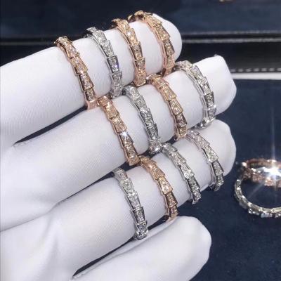 China Elegant   Customized 18K Gold   Serpenti Viper Ring Diamond Ring Yellow Gold White Gold for sale