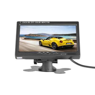 China 12-24V 800x480 monitor do carro do LCD de 7 polegadas com a viseira de Sun dos vídeos 2AV à venda