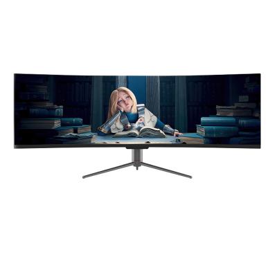 China PIP PBP DP 1MS 49inch Curved PC Monitor Screen 4K 144hz 5K 120hz for sale