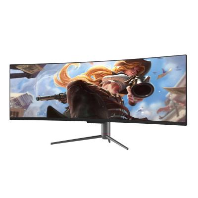 China 49 Inch 120Hz Gaming Desktop Monitor Frameless Curved Widescreen for sale