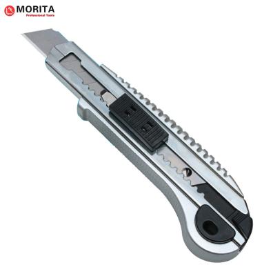 China Snap Off Blade Knife Alloy Steel & ABS SK5 Spare Blades With Blade Lock System Tool-Free Blade Change Syste for sale
