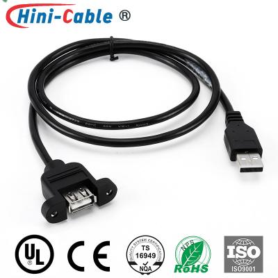China USB 2.0 A Male To Female 1500mm PC Monitor Extension Cable for sale