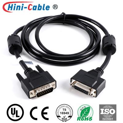 China Shielded Magnet Ring 1500mm PC Monitor Connection Cable for sale