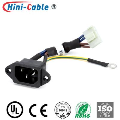 China 3.96mm 5Pin 12AWG 100mm Computer Monitor Power Cable for sale