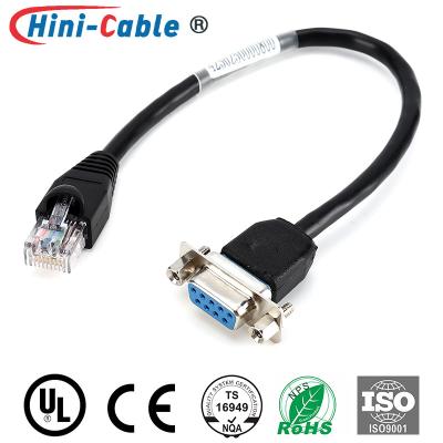 China Cables del monitor de computadora de D-SUB 9 Pin To amperio 8P8C 300m m en venta