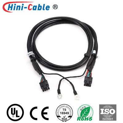 China Molex 3.0mm Female To Female 2x4Pin Electrical Cable Harness for sale